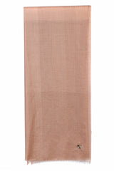 Horseshoe Bay color-blocked 100% cashmere stole in softly graduated pastel shades