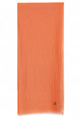 Peach Coral Sorbet cashmere stole in a warm coral hue
