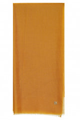 mustard Yellow solid 100% cashmere stole