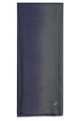 Full-length Twilight ombre 100% cashmere stole with a hand-processed dip-dye gradient
